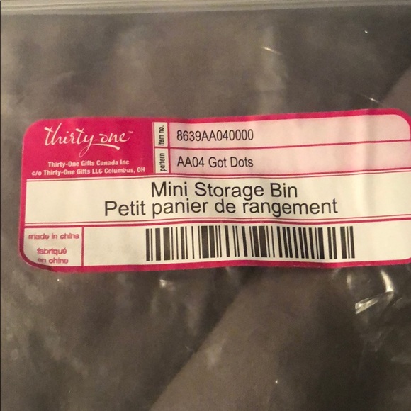 Mini storage bin from Thirty-One - Picture 5 of 5